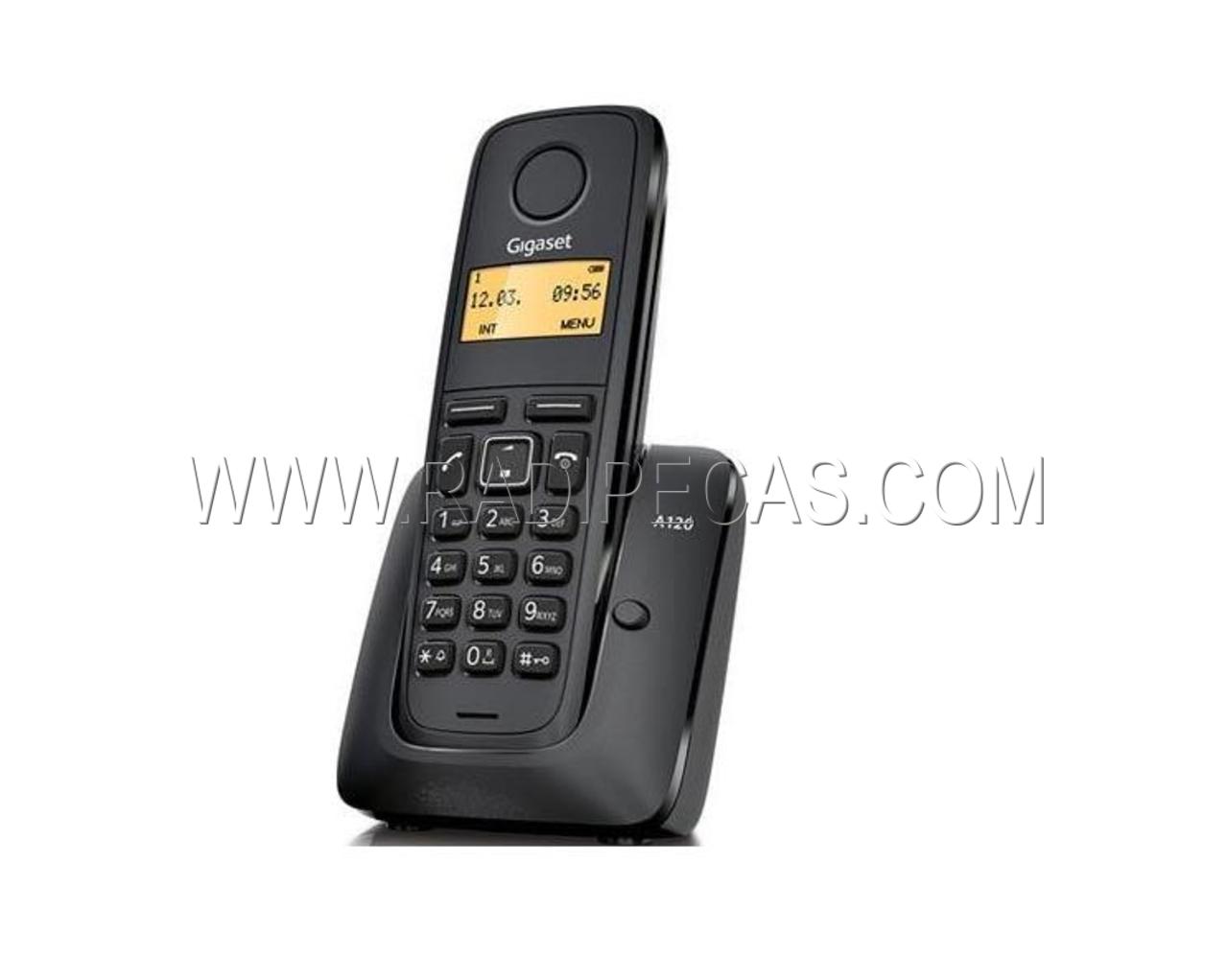 A120B Telefone Sem Fios , PRETO – Gigaset – – Radipeças