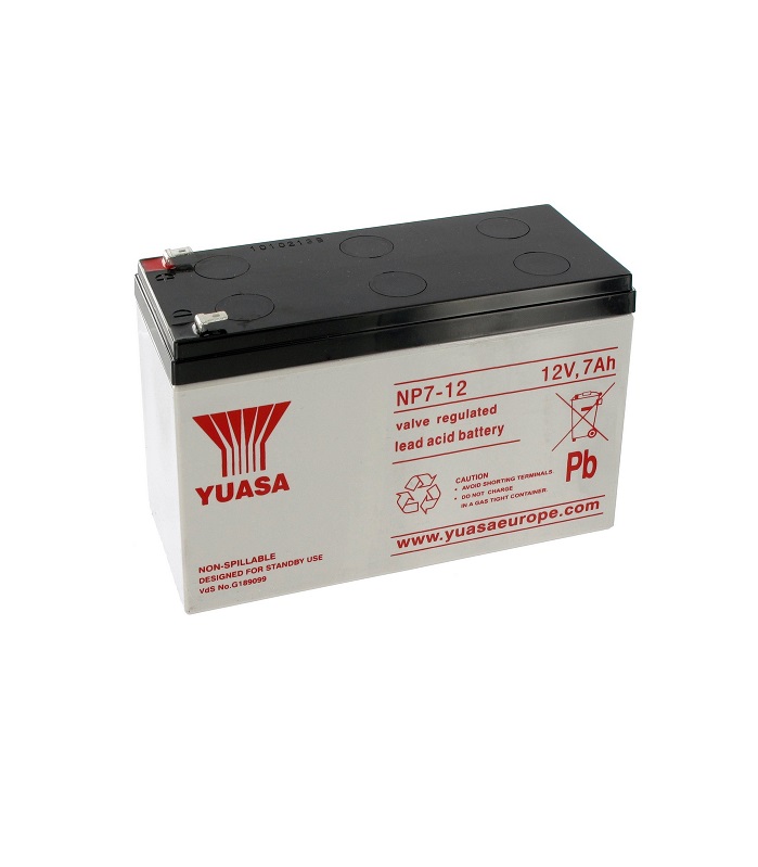 Np7 12 Bateria Yuasa 12v 7ah Terminal F1 Radipeças 